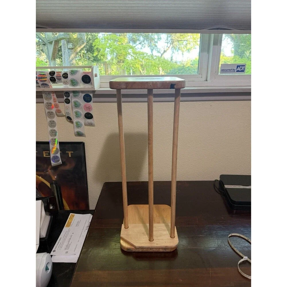 Napa Valley Wooden Adjustable Slider Rack Vinyl Album Holder CD DVD Storage